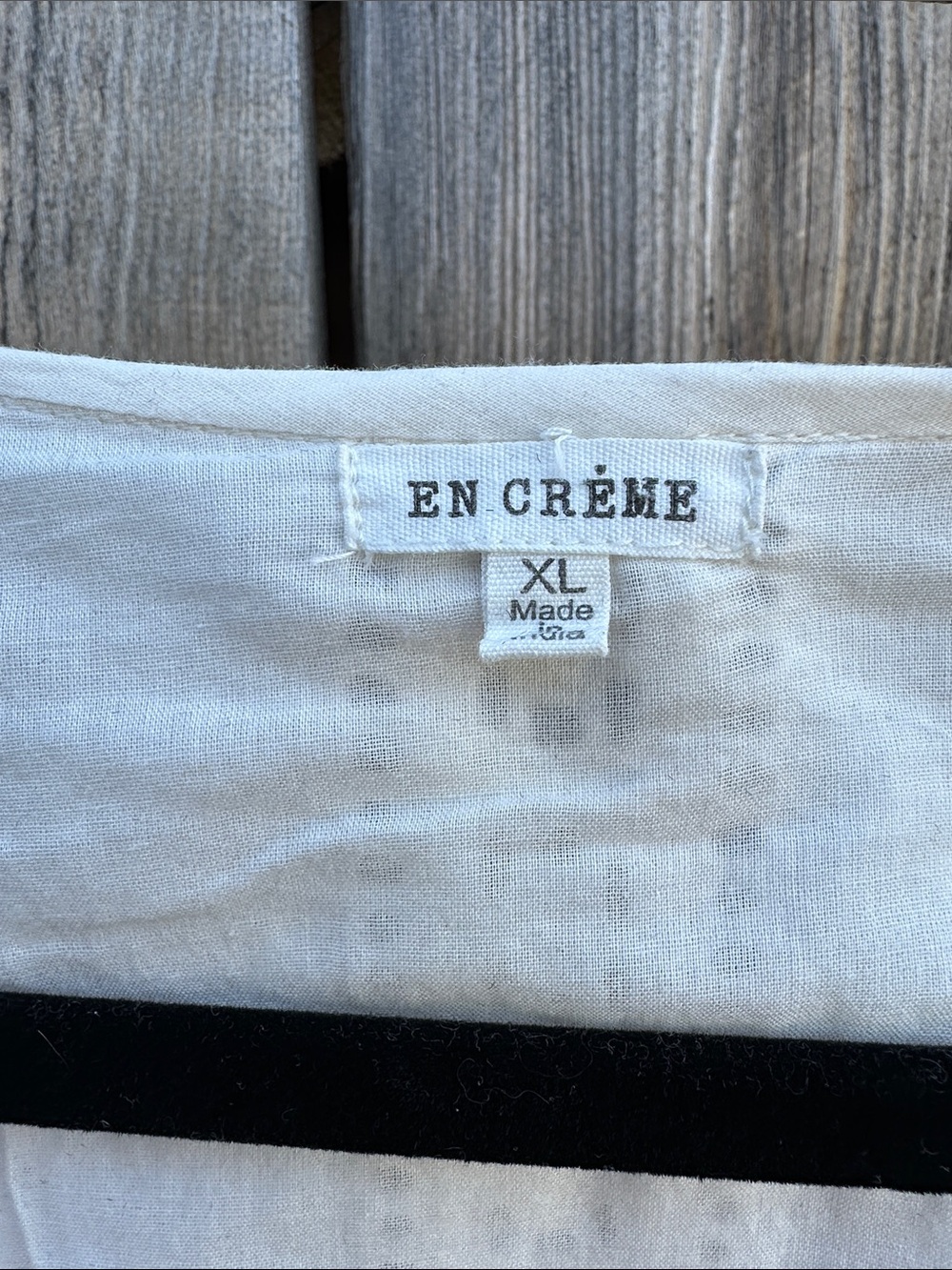 En Crème White Button-Front Eyelet Dress - Picture 2 of 4